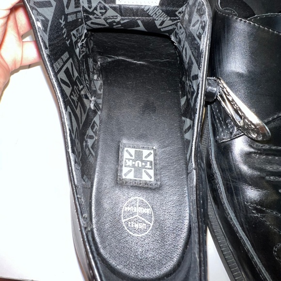 T.U.K. - Men's Western Buckle Loafer - A8652 - Black Leather Jam - Saint Laurent - Picture 14 of 15